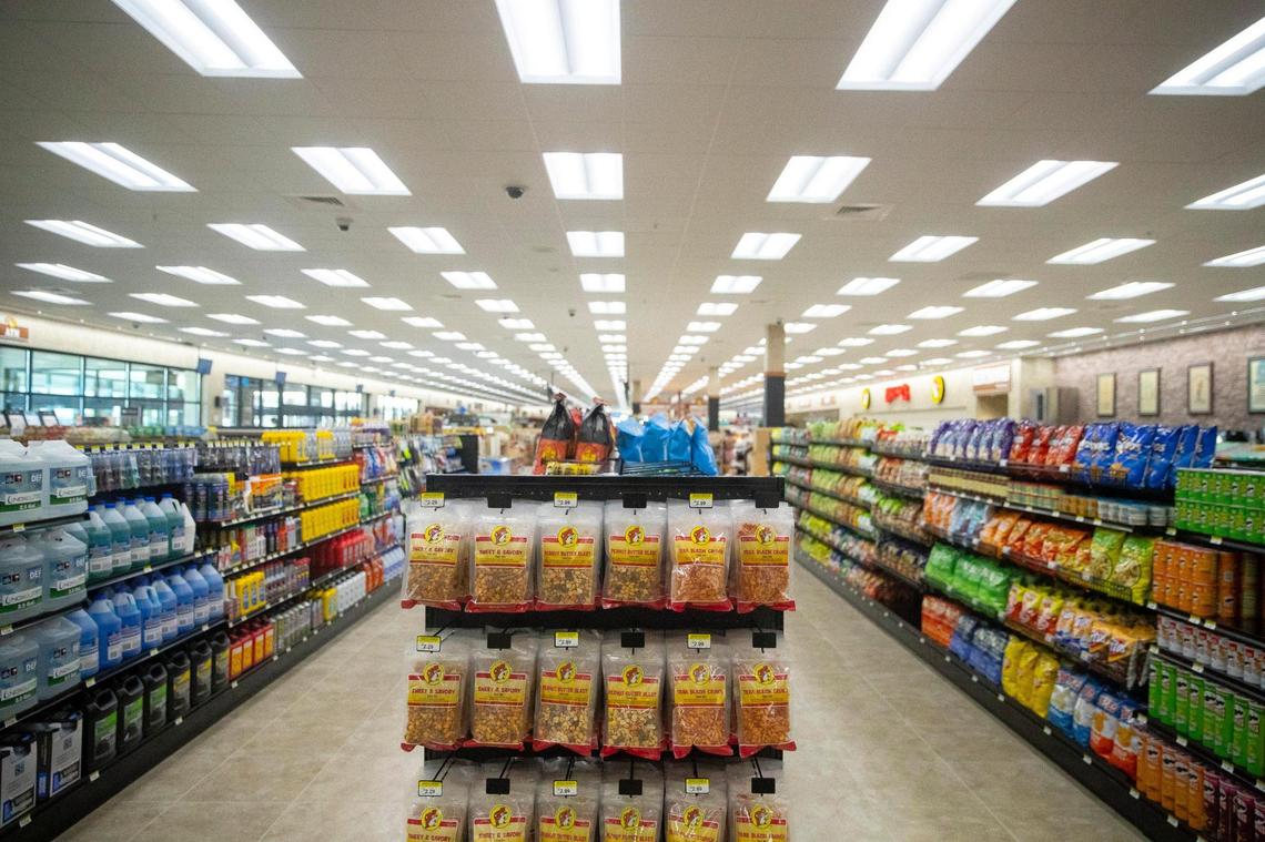 Buc-ee’s is a popular destination for its super-sized convenience store options including snacks, jerky, barbecue sauces, funny shirts and Texas-themed gifts.