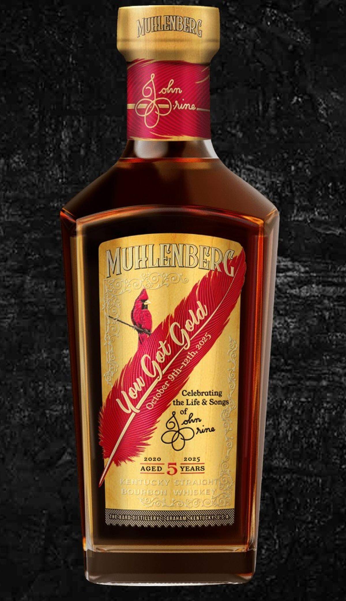 You’ve Got Gold is a blend of bourbons available from The Bard Distillery in Muhlenberg County honoring the late singer John Prine.