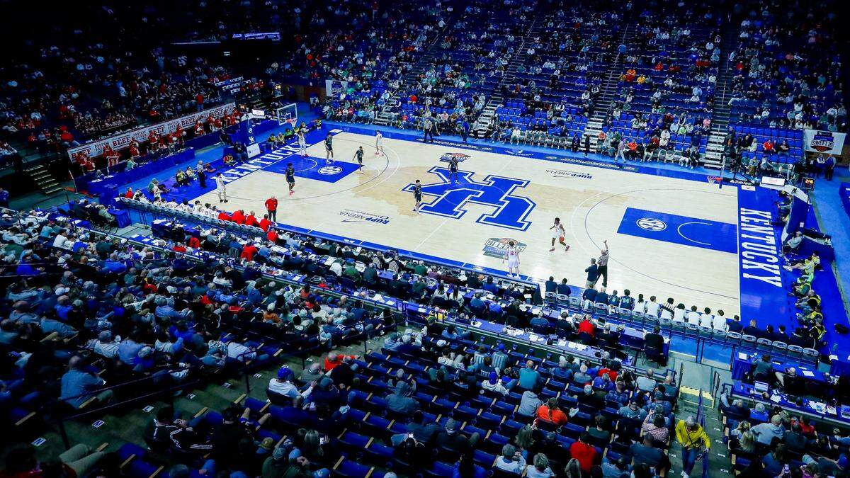 Fans in Rupp Arena took in Great Crossing's 69-37 win over Daviess County in the Boys' Sweet 16 on Thursday night. The Warhawks were to face Cooper or Henderson County in Friday's quarterfinals.