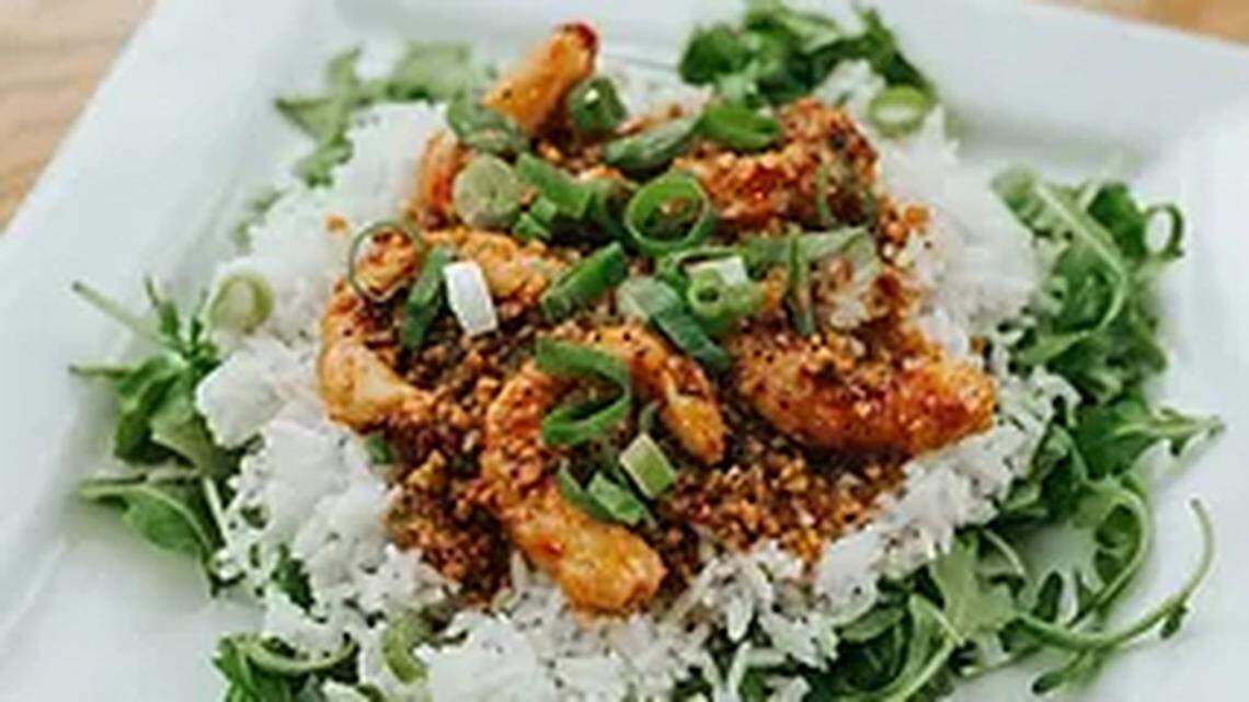 This year’s signature vegan dish from Moody Mike’s “Henny Butter Shrimp”