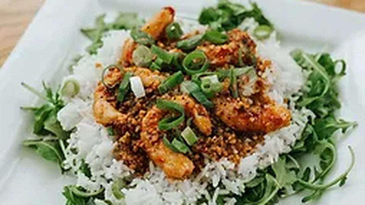 This year’s signature vegan dish from Moody Mike’s “Henny Butter Shrimp”