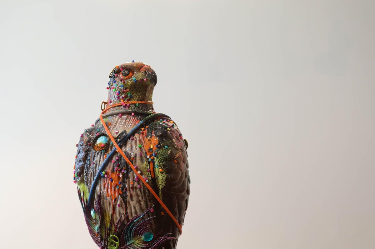 Robert Morgan creates many of his sculptures based on political statements and personal stories, he said.