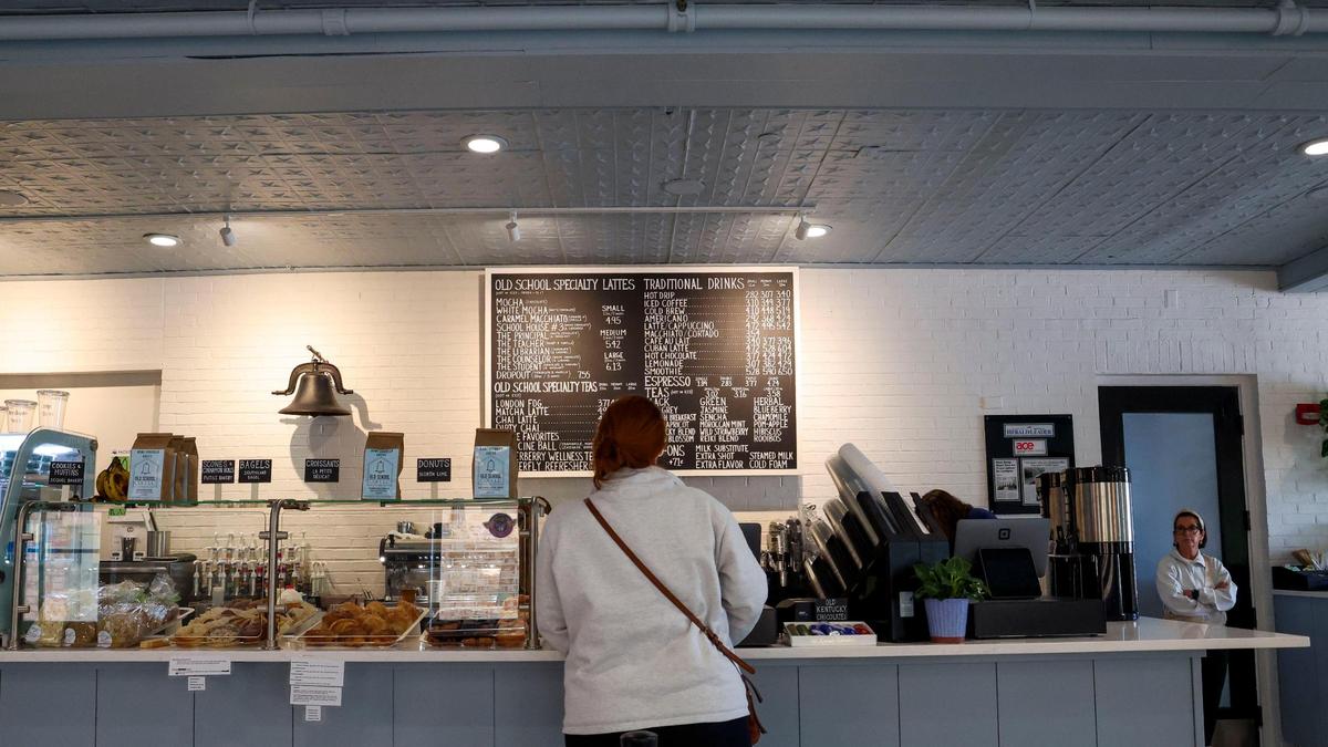 The drink menu at Old School Coffee’s new Lansdowne Shopping Center location includes lattes, specialty and traditional teas and coffee, hot chocolate and more. The Lansdowne location also has something the other locations do not: North Lime Donuts, seven days a week.
