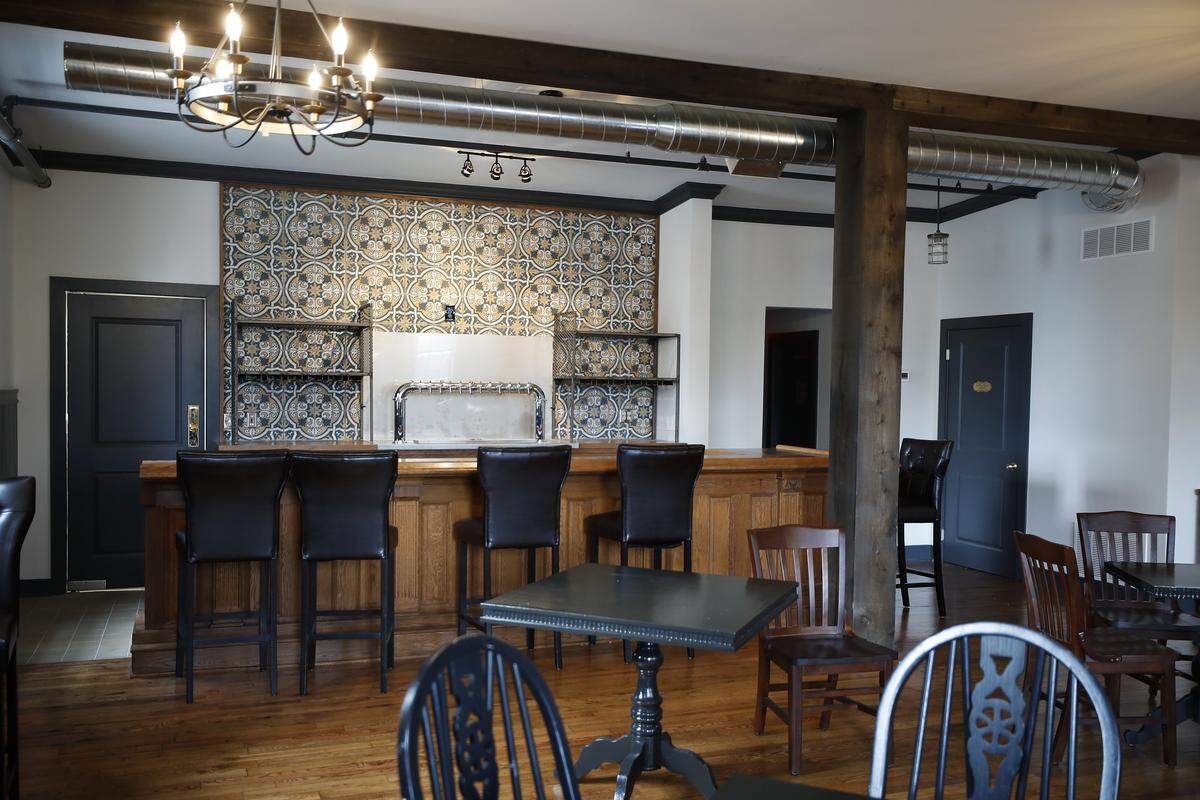 The event room shown Friday at Ethereal Brewing Public House in downtown Lexington.