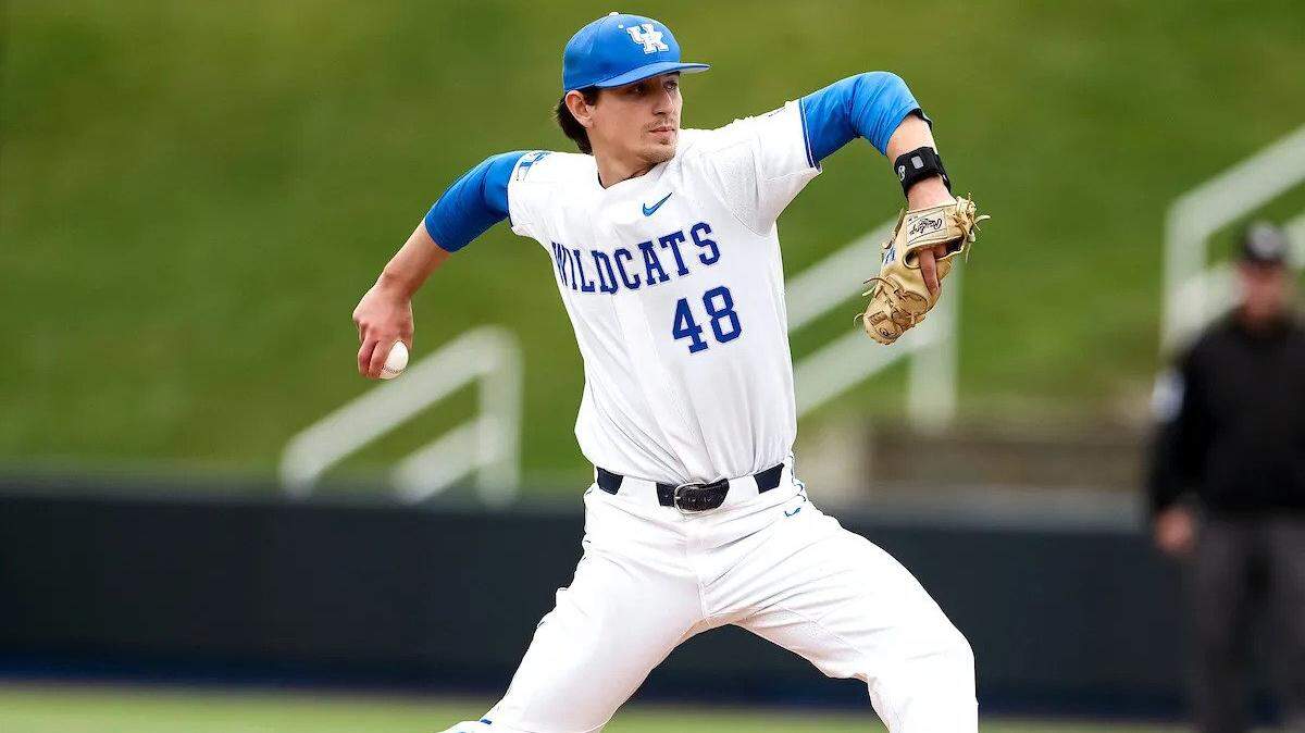 Zack Lee struck out a career-high 12 batters in Kentucky’s 9-2 victory over No. 3 South Carolina at Kentucky Proud Park on Sunday.