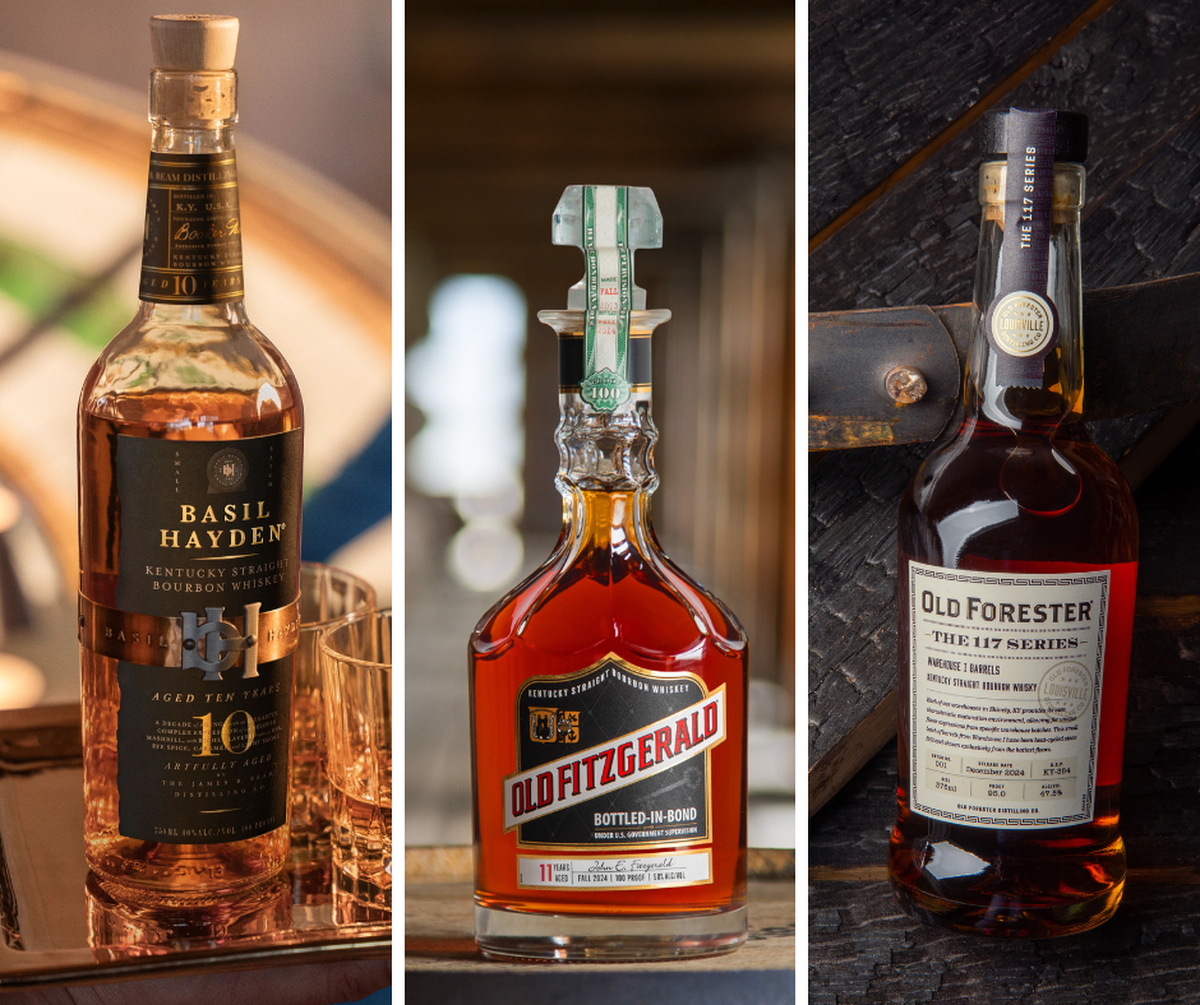 There are lots of special bottles on shelves and available online for bourbon and whiskey lovers for the holidays, including Basil Hayden 10 Year Old, Old Fitzgerald Bottled-in-Bond and Old Forester 117 Series Warehouse I.