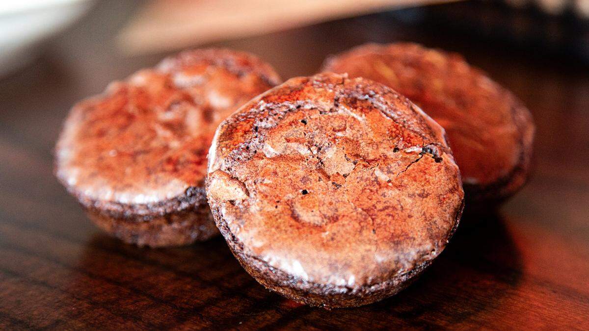Freshly baked brownies with a lightly flaky, chocolate crust are made to order at the first Jaggers location on 2350 Norman Lane at Regency Center on August 5, 2025, in Lexington, KY.