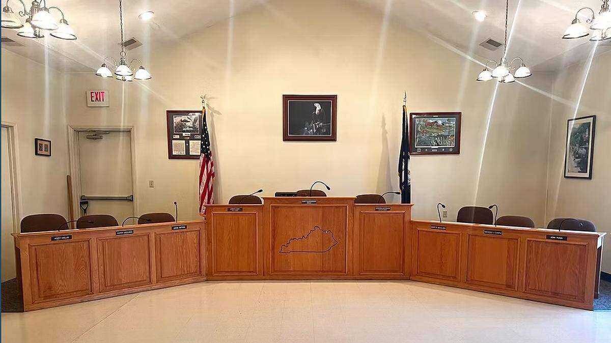 City of Vanceburg Council room located at 189 Second St. in Vanceburg, KY.