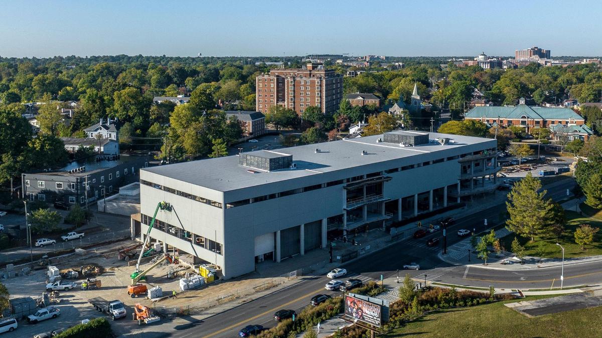 The new FCPS Career and Technical Center is under construction at 100 Midland Ave. in Lexington, Ky., on Tuesday, Oct. 10, 2023.