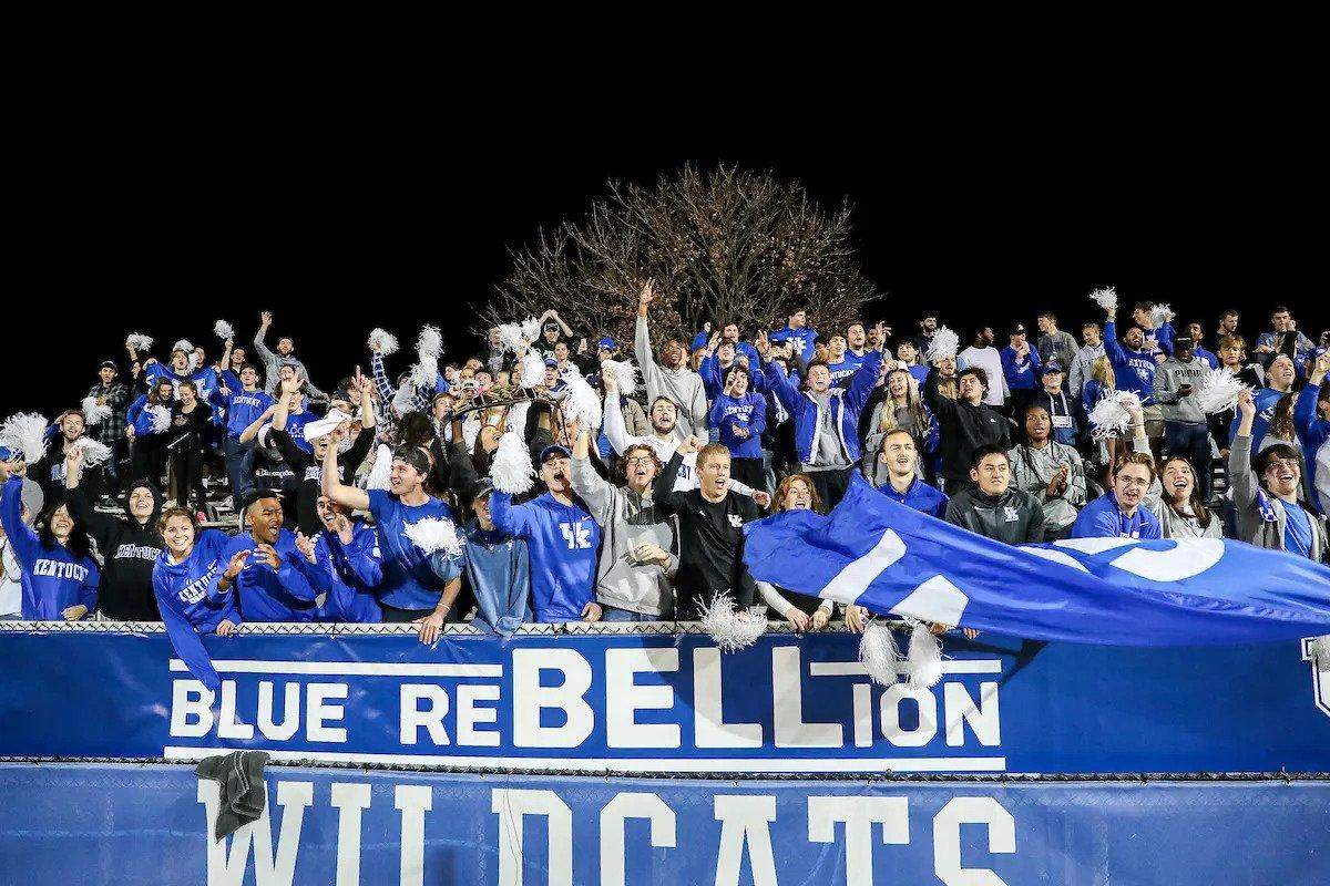 A crowd announced at 2,093 watched Kentucky defeat West Virginia in the semifinals of the Sun Belt Conference Tournament on Wednesday night in Lexington.