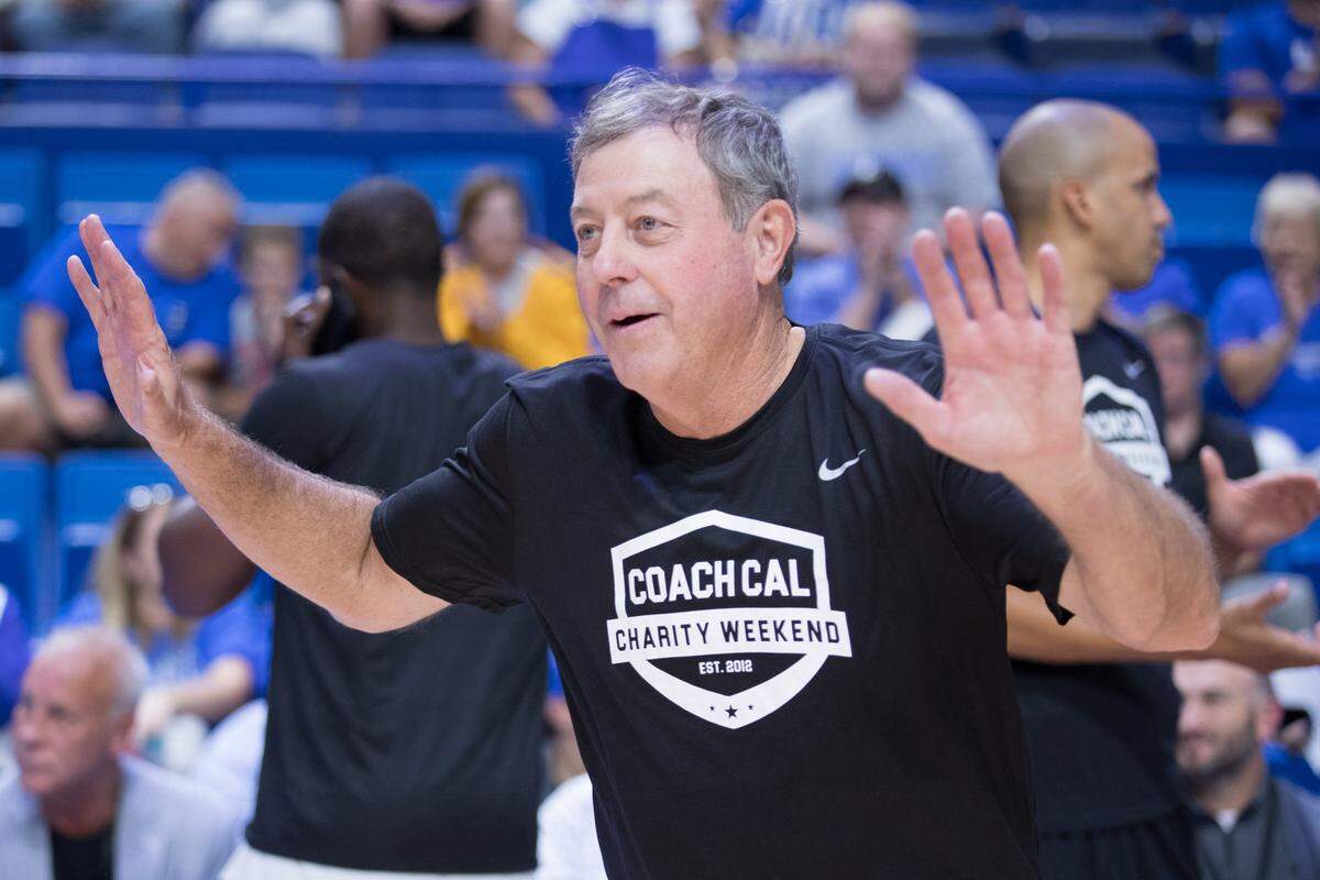 Kevin Grevey was introduced before the UK Alumni Charity basketball game in Rupp Arena in 2017. The former Kentucky sharpshooter said this week that there’s time for Kentucky to improve its three-point accuracy this season.