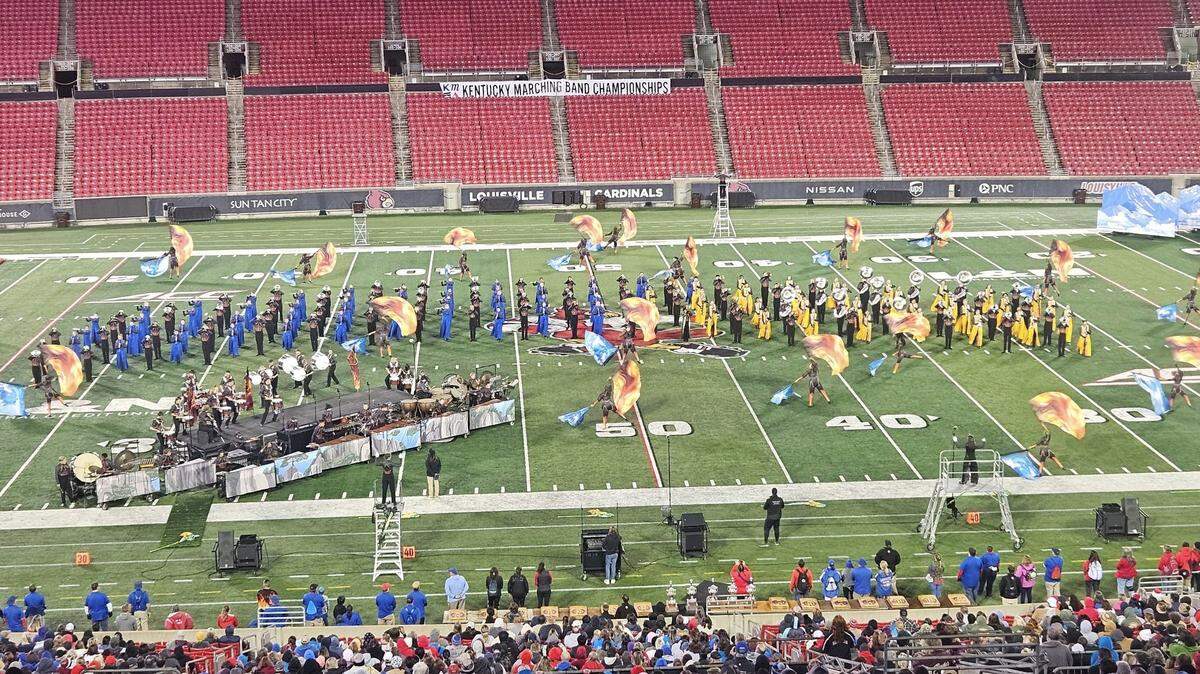 Lafayette High School performed in the state band championship and took home first place for Class 5A.
