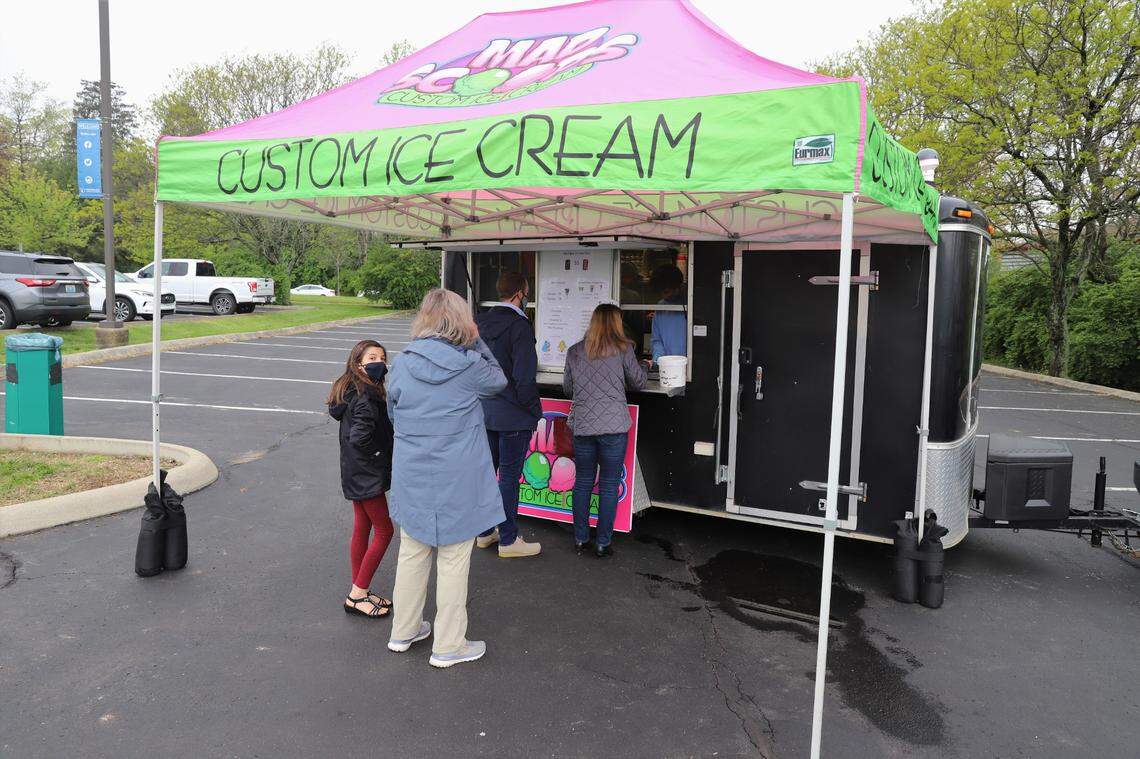 Mad Scoops Ice Cream Trailer at Immanuel Baptist Church in April.