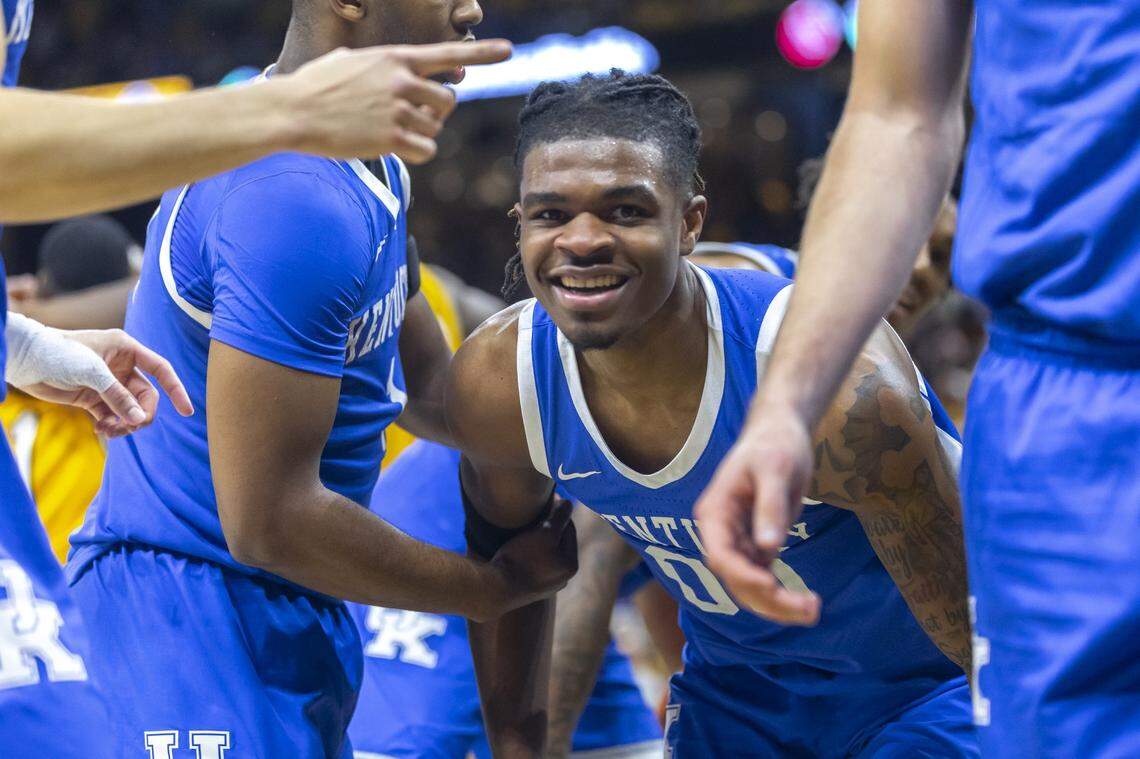 Kentucky guard Otega Oweh averaged 16.2 points per game for the Wildcats during the 2024-25 season.