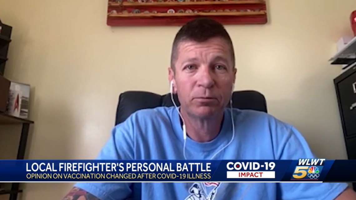 A Covington, Kentucky, firefighter recovering from a COVID hospitalization didn’t get the vaccine because of his political views. In hindsight, he says he messed up. 