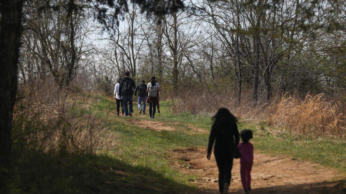 Gov. Andy Beshear announced $4.2 million in federal funding for parks in Kentucky. Among the awards is money for Lexington’s Raven Rock Nature Sanctuary, seen here. Photo by Amy Wallot photo