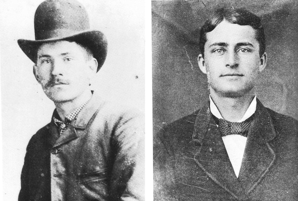 Craig Tolliver, left, and attorney Daniel Boone Logan, right, opposed each other during bloody hostilities in Rowan County in the 1880s.