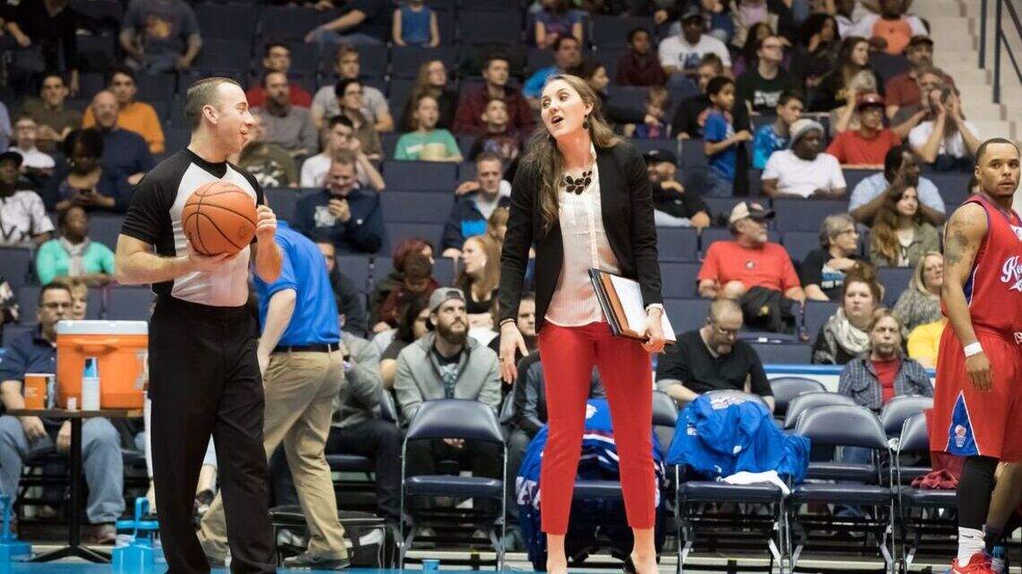 Making history? Sarah Gayler now head coach of a Kentucky men’s college hoops team.