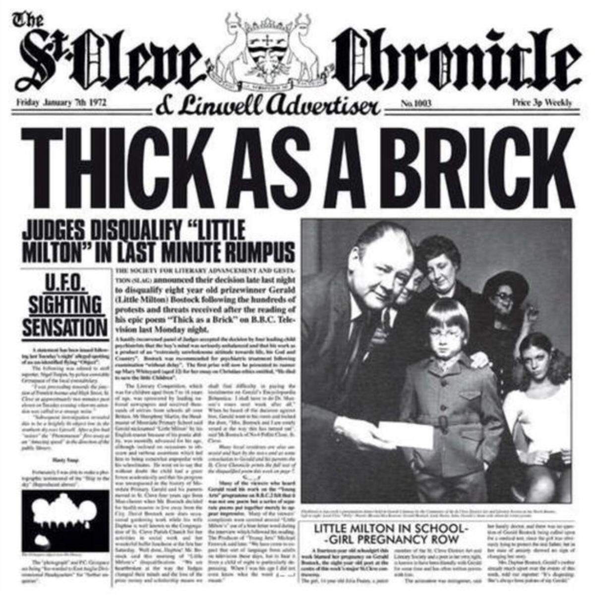 Jethro Tull, “Thick as a Brick”