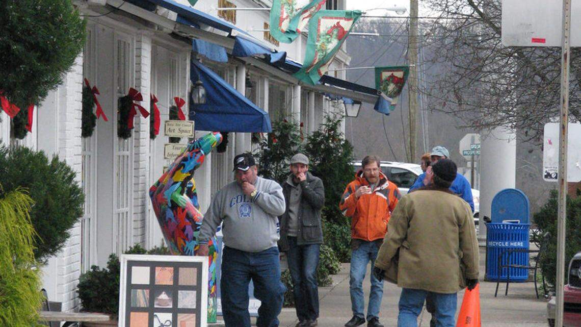 People strolled in Berea on Friday and didn't seem concerned about the predicted end of the world. An author had suggested that Berea would be a good place to be if the apocalypse comes.