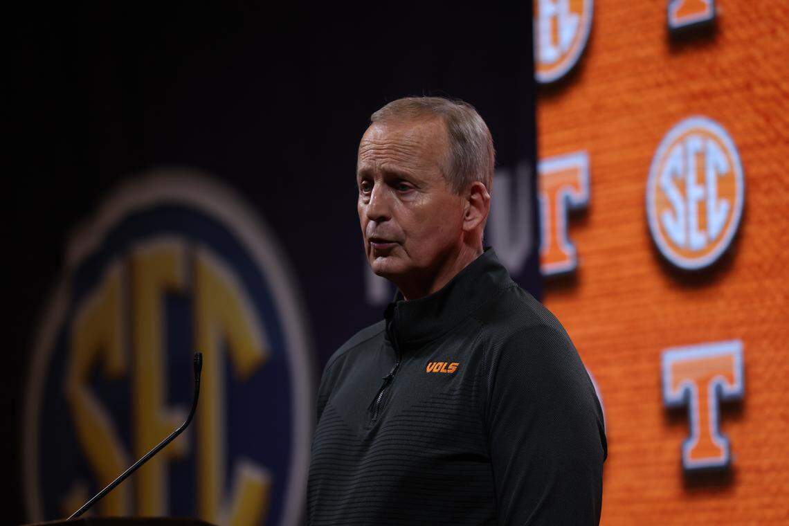 Coach Rick Barnes and the Tennessee Volunteers were picked to finish first in the SEC this season.