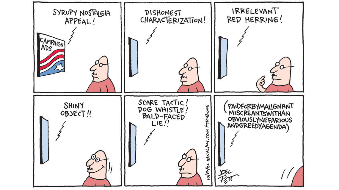 Joel Pett: Dog whistles and lies