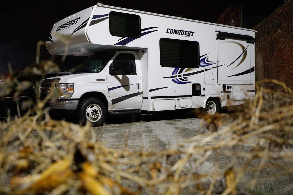 The Lexington Police Department evacuated areas of downtown on Thursday, Dec. 31, 2020, over suspicions that there were explosives in this RV. Police said no explosives were found.