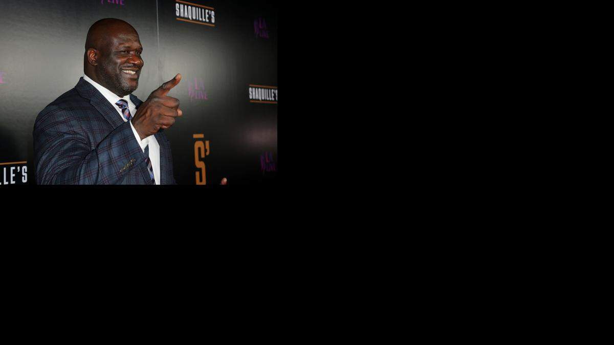 Shaquille O’Neal arrives at the Grand Opening of Shaquille’s at LA Live on Saturday, March 9, 2019, in Los Angeles. (Photo by Willy Sanjuan/Invision/AP)