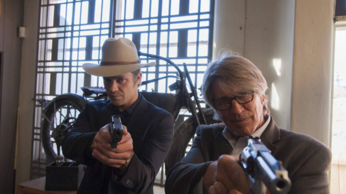Kentucky is the setting for FX television show Justified, which features Timothy Olyphant, left, as Deputy U.S. Marshal Raylan Givens and Eric Roberts as DEA Special Agent Alex Miller.