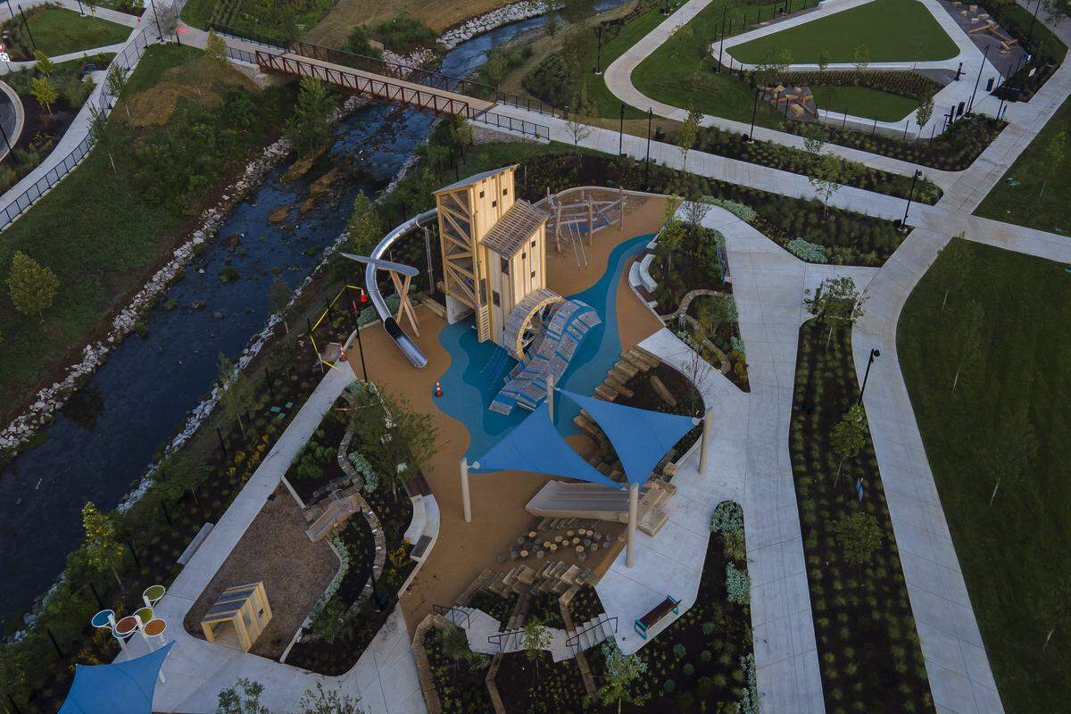 Gatton Park on the Town Branch will hold its grand opening on Aug. 23, 2025. The privately-funded public park will include an ampitheater, children's play area, dog park, walking trails and lots of public art.