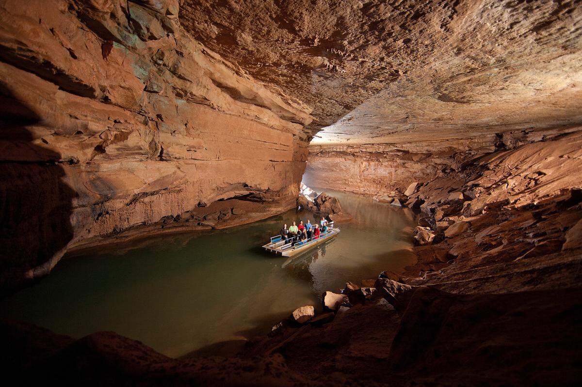 Lost River Cave is the site of Kentucky’s only underground boat tour.