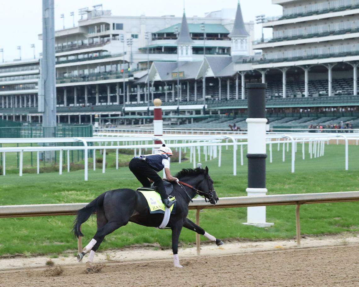 Zandon, winner of this year’s Toyota Blue Grass Stakes at Keeneland, is the 3-1 morning-line favorite for Saturday’s 148th Kentucky Derby.