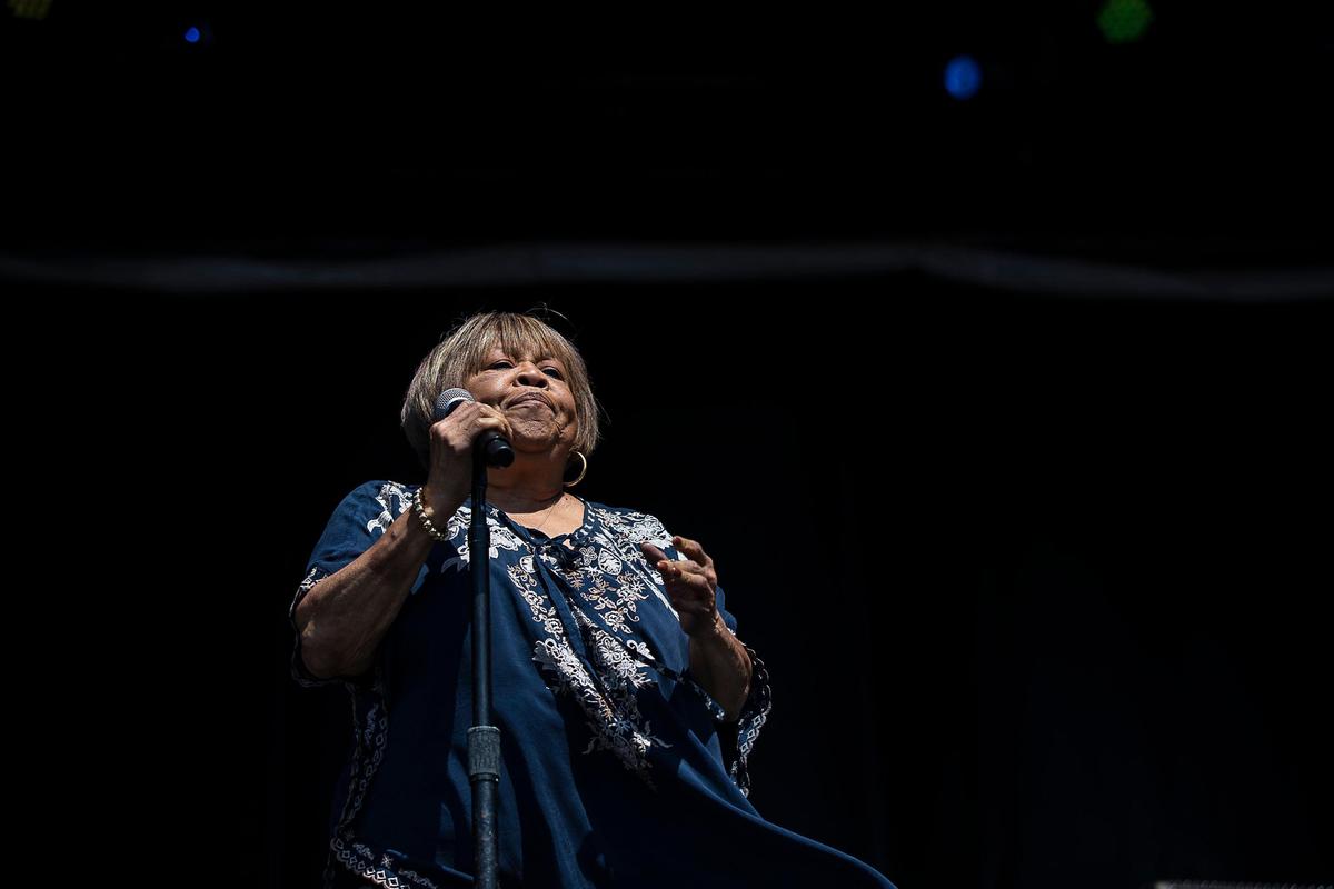 Mavis Staples performed on the Limestone Stage during the Railbird Festival at Keeneland in Lexington, Ky., Saturday, Aug. 10, 2019.