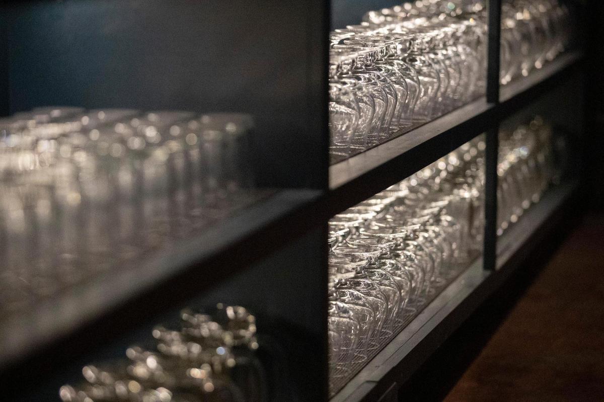 Besides a full bar, District 7 Social has a self-serve beer wall stocked with plenty of local craft brews.