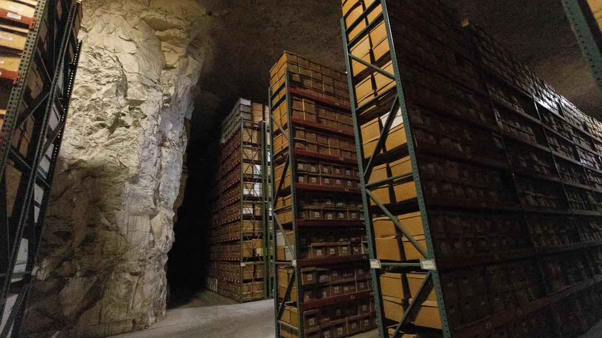 Kentucky Underground Storage shares the same underground quarry with the sister company Highbridge Springs bottling facility in Wilmore, June 2, 2022.