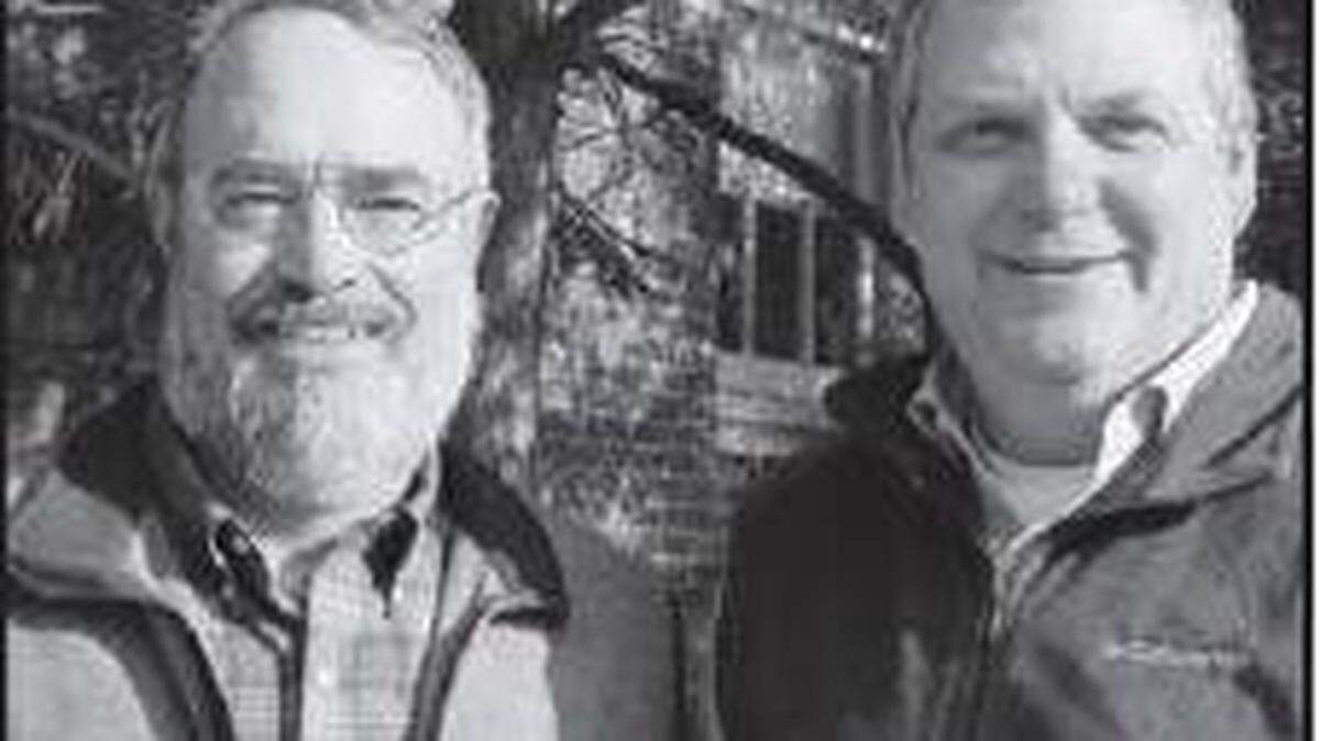 Chris Barton, right, is a University of Kentucky professor of forest hydrology and watershed management; Jeff Stringer is UK extension professor of hardwood silviculture and forest operations.