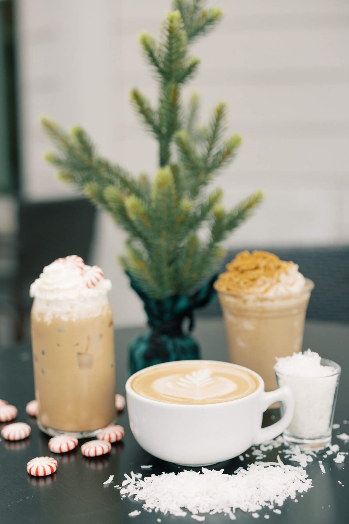 Old School Coffee will have four “Christmas in July” drink specials: Candy Cane Latte (house made vanilla and peppermint), Gingerbread Latte (gingerbread syrup and cinnamon), Maple Goodie (house-made salted maple syrup and macadamia nut syrup) and Coconut Brown Sugar Chai (coconut syrup, house-made brown sugar and Kentucky Proud chai tea blend).