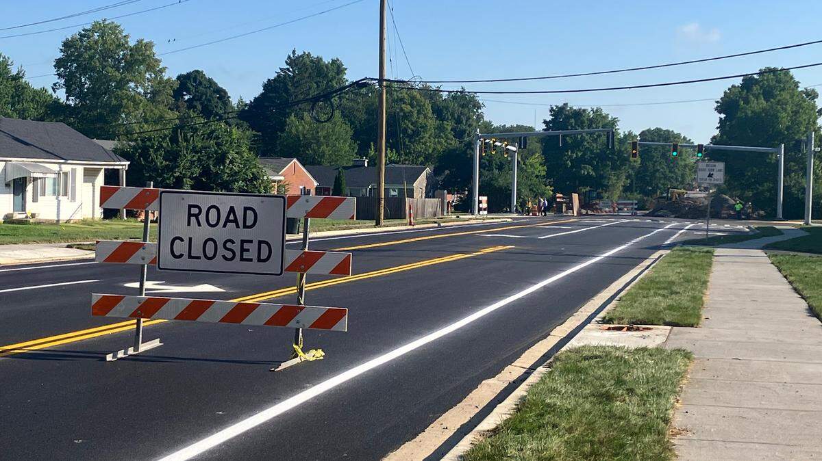 The Clays Mill Road intersection with Lane Allen and Rosemont Garden will reopen on Aug. 10, 2022, after being closed since May 31, city officials said.