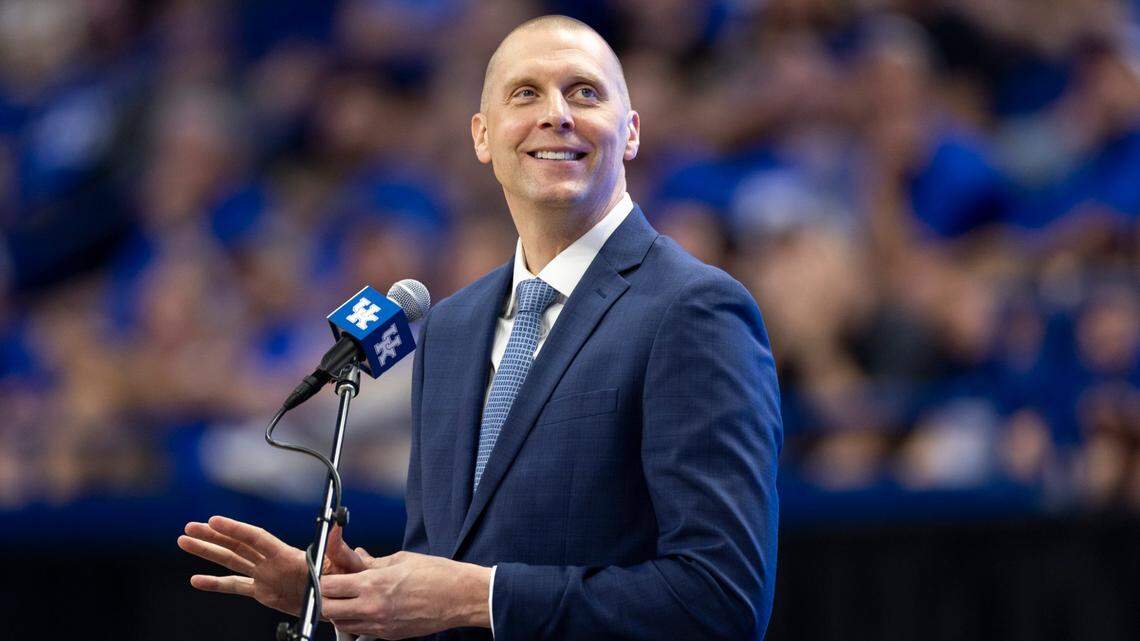 Everything new UK basketball coach Mark Pope said during his Rupp Arena introduction