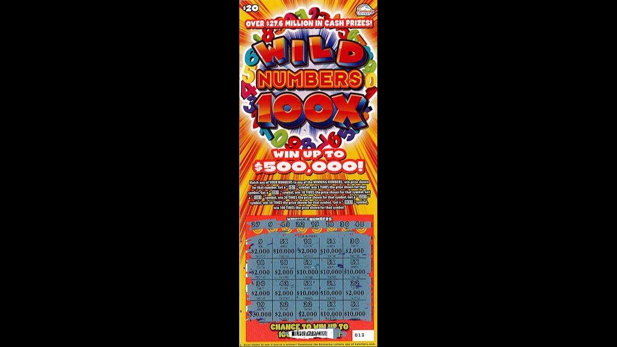A Richmond, Ky., man won $500,000 recently playing the state lottery’s Wild Numbers 100X.