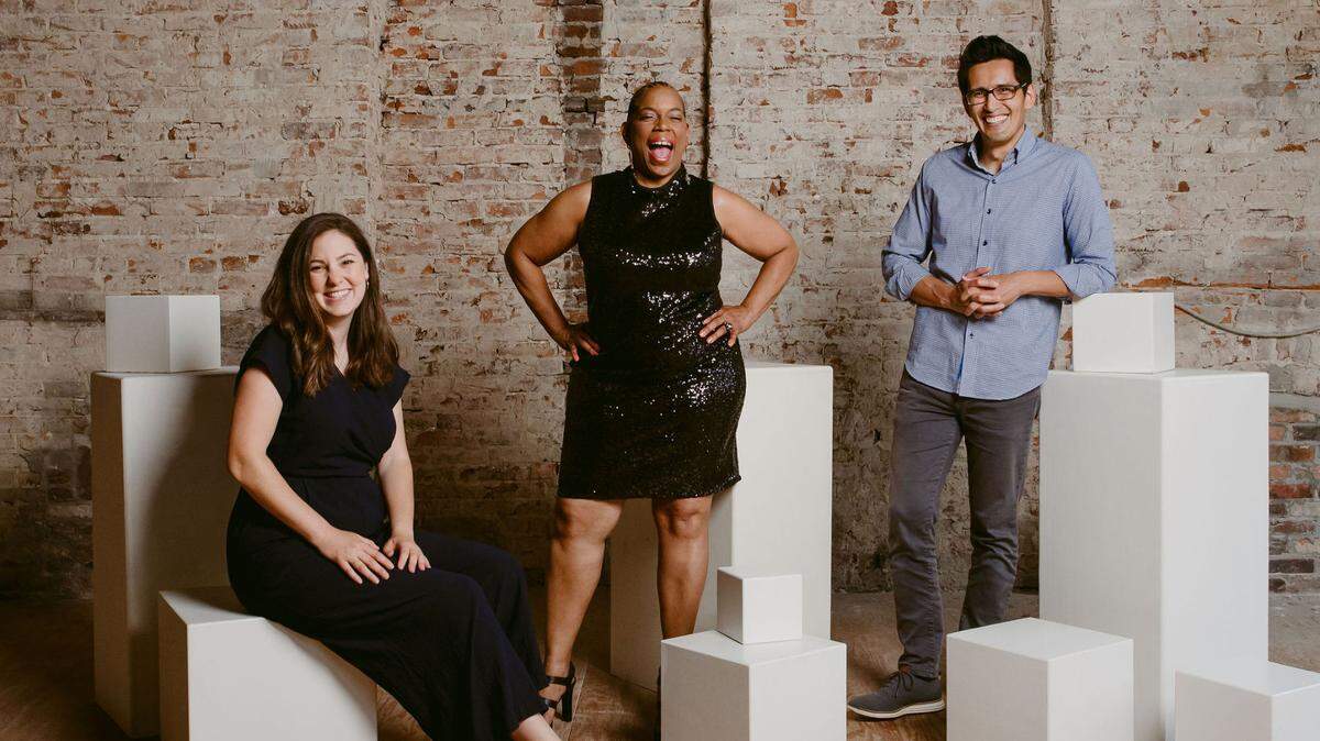 Hannah Allen, Debra Faulk and Anthony Gilmore are the three artists-in-residence through the CAIR program. They will be working in departments within the City of Lexington. Photo courtesy of CivicLex.