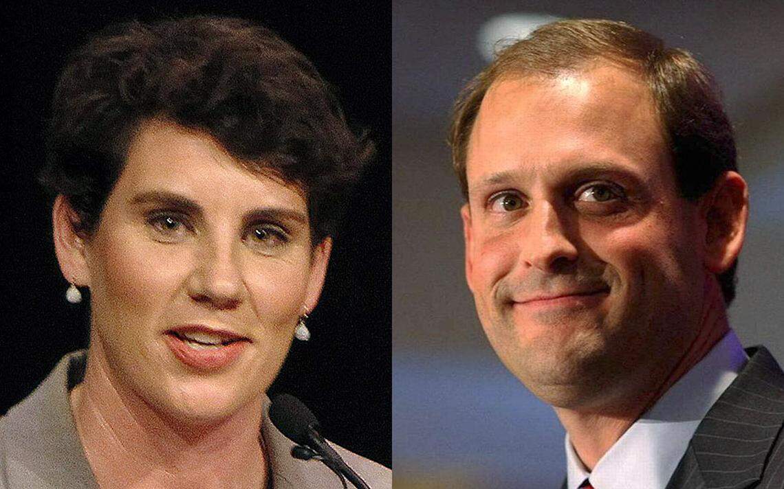 Democrat Amy McGrath and Republican Andy Barr.