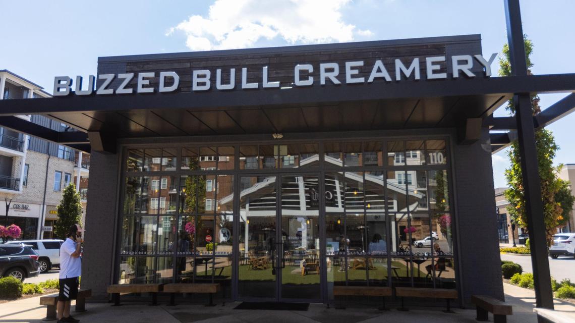 Buzzed Bull Creamery within Summit at Fritz Farm was opposite Shake Shack on the “lawn.”
