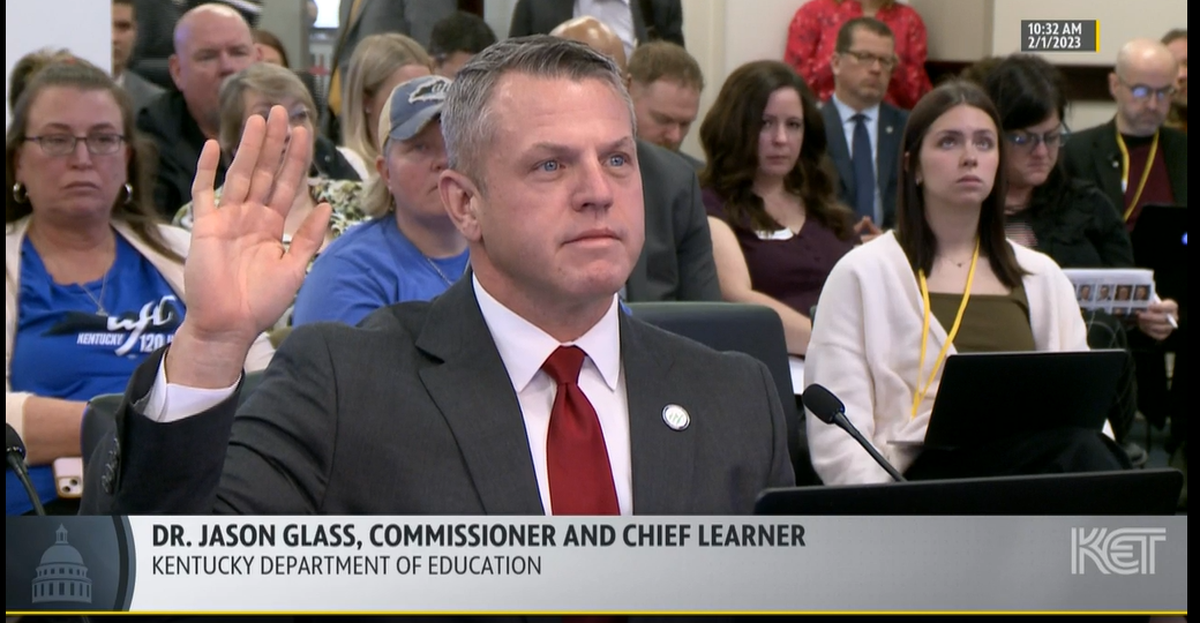 Jason Glass, commissioner and “chief learner” of the Kentucky Department of Education, testified about the state’s teacher shortage before the House Education Committee on Feb. 7, 2023.