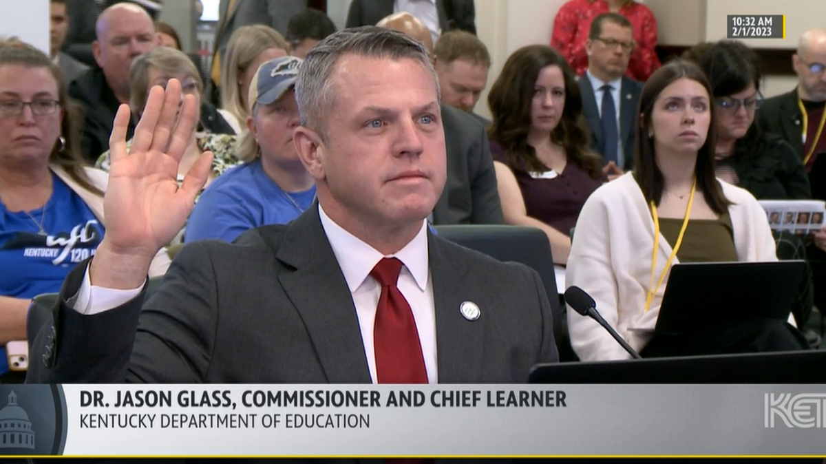 Jason Glass, commissioner and “chief learner” of the Kentucky Department of Education, testified about the state’s teacher shortage before the House Education Committee on Feb. 7, 2023.