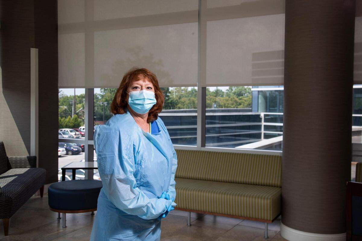 Joy Murphy, an intensive care unit nurse working with COVID-19 patients at Baptist Health Lexington. “We’ve seen a huge explosion in the last month. It’s saddening, because if it could have been prevented we hate to see patients just struggling for breath,” Murphy said.