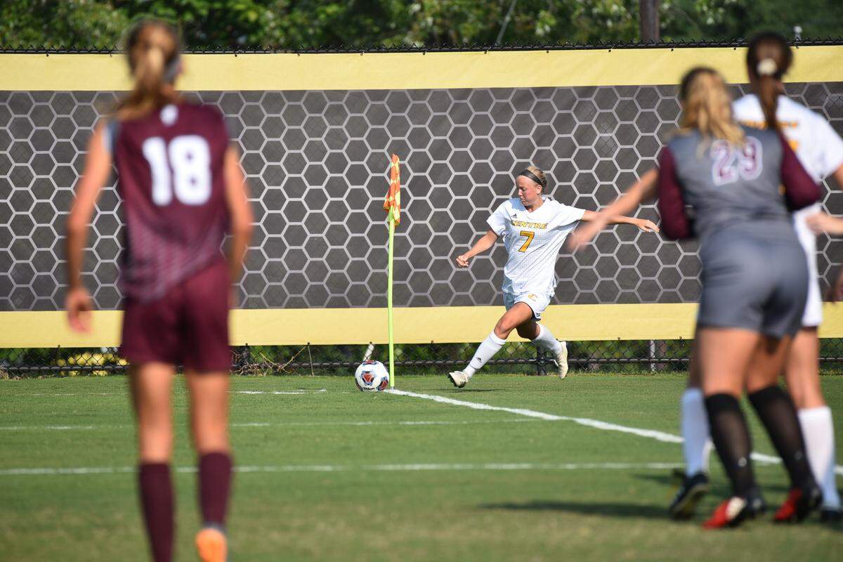 Alana Hughes, a junior forward from Lexington Catholic, has scored 15 goals with 10 assists this year for Centre College, helping lead the Colonels to an undefeated 19-0 record and earning Southern Athletic Association offensive player of the year honors.