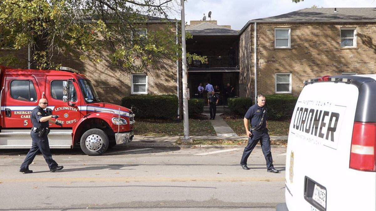 The Fayette County Coroner was called to the Crystal Gardens Apartments on Alexandria Drive, where two gunshot victims were found on Oct. 16, 2019.
