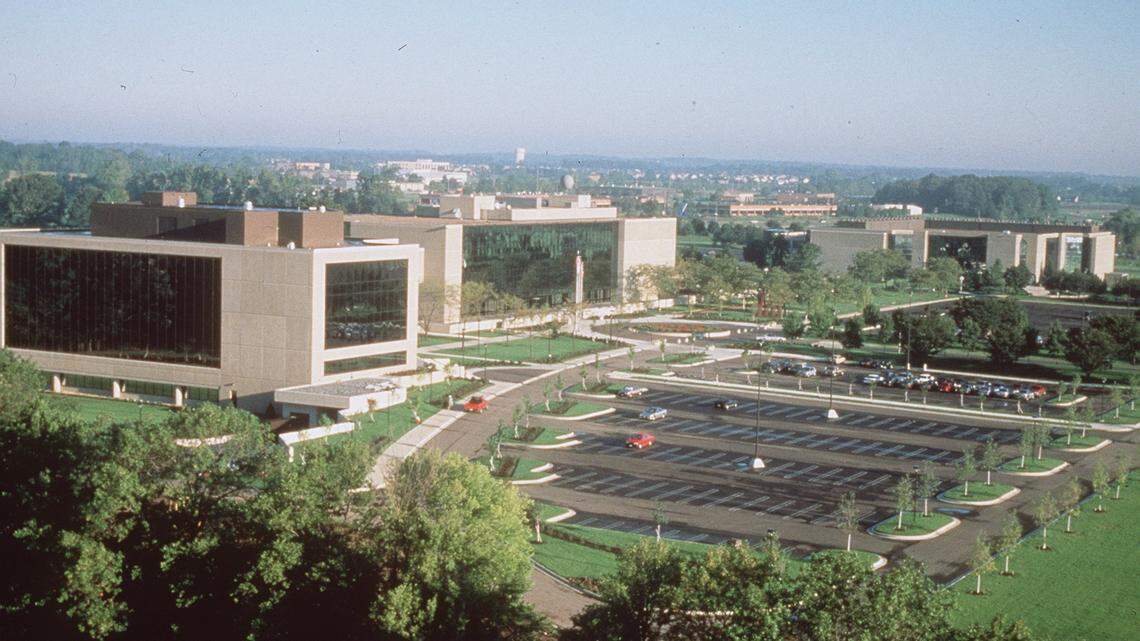 The Ashland buildings in Dublin. Ohio. Tuesday, Ashland officials announced that some jobs from Lexington and its headquarters in Covington will move to its offices in Dublin, Ohio or Wilmington, Del.