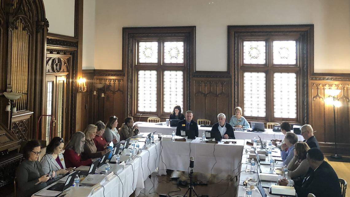 Students are upset that the state Senate removed non-voting student and teacher seats from the Kentucky Board of Education on March 15, 2021.